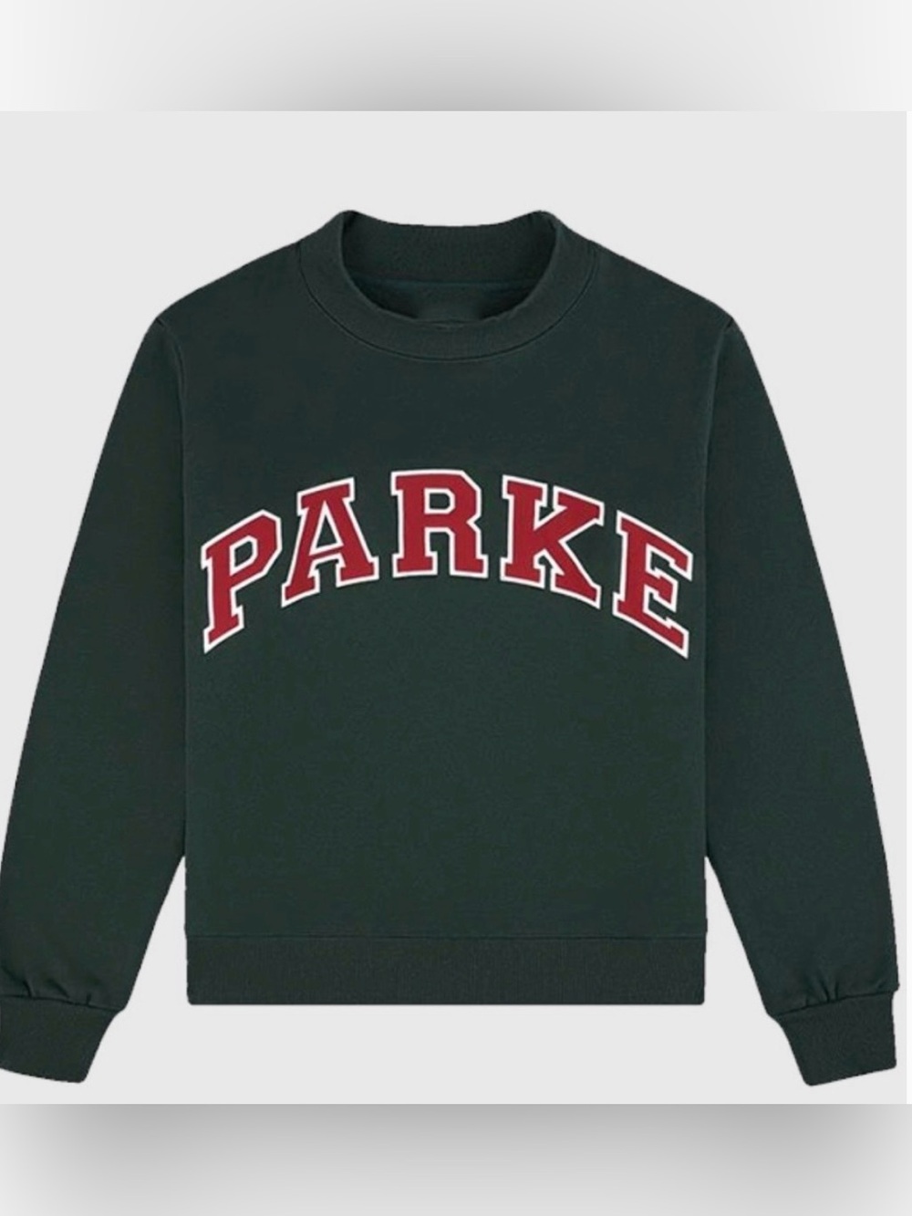 Parke Varsity Mockneck Forest with Maroon letters size LXL  LIKE NEW